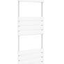 White towel radiator 1200x450mm Image 2