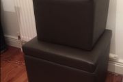 2 Seated storage box with lid one large and one small