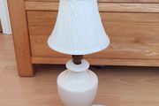 Vintage Ivory Porcelain table lamp with shade