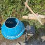 Electric Concrete Mixer 63L - 220W Portable Cement Mortar Mixing Machine with Wheels, Stand Image 2