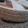 White knot flatform sandals Image 4