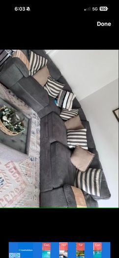 corner sofa & Swivel chair