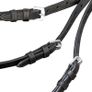 Leather Flash Bridle with Reins and Bit Black Pony Image 3