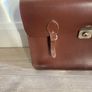 Leather case Bag Brown Leather Document Case vintage Original Image 3