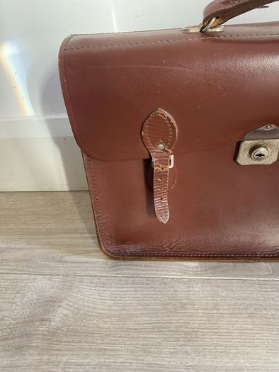 Leather case Bag Brown Leather Document Case vintage Original
