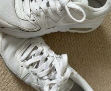 Nike Air Max Command Triple White Sneakers UK 3 / EUR 35.5