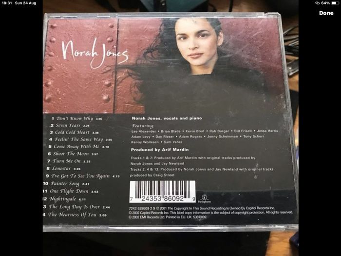 Norah  Jones  -  come away with me      CD