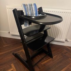 tripp trapp black with extra washable cushions