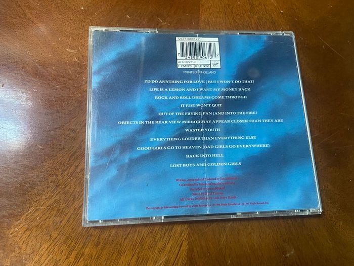 Meat Loaf Bat Out of Hell 2 CD