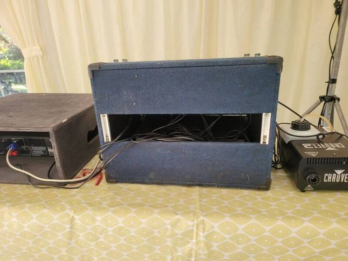 Dj equipment complete set up.