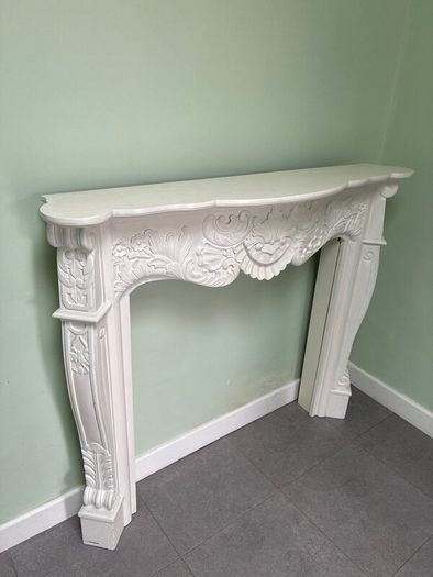 Fire Surround (painted mdf) & electric fire heater