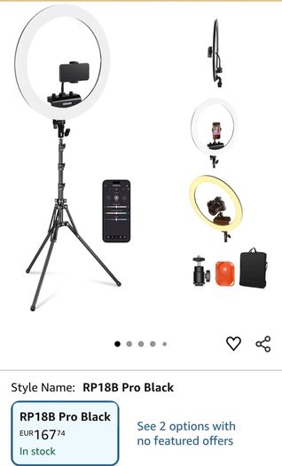 Neewer Ring Light, Tripod & Wall Mount