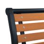 Garden Chairs 2 pcs Steel and WPC Black and Brown Image 6