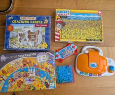 Puzzles and VTech Kids Laptop