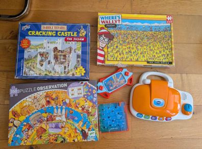 Puzzles and VTech Kids Laptop