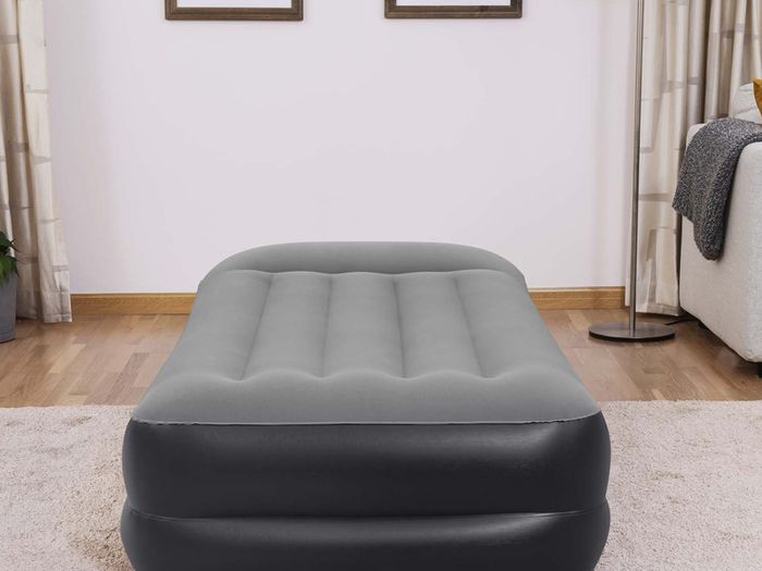 Bestway Indoor Tritech Air Single Mattress With Pump - Black/Gray