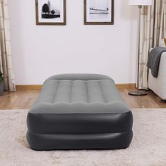 Bestway Indoor Tritech Air Single Mattress With Pump - Black/Gray