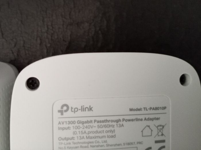 TP-Link powerline adaptor