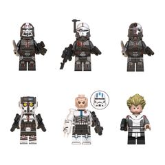 [6-Pack] Clone Force 99 "Bad Batch" Star Wars Minifigure Bundle