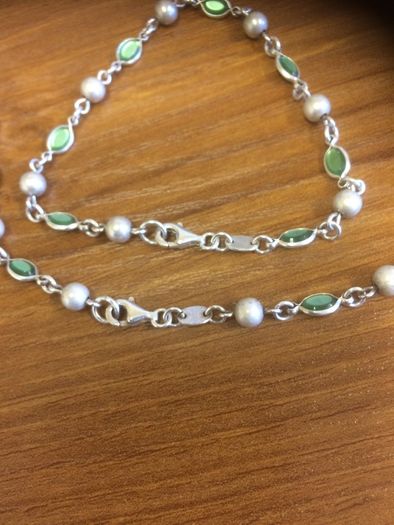 Sterling Silver Necklace and Bracelet