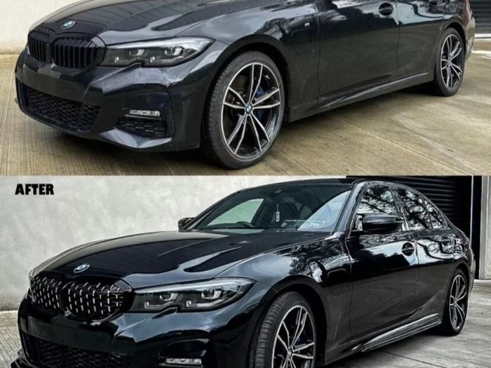 BMW 3 Series G20/G28 M Performance 2018+ Gloss Black Aero Kit Lip Package