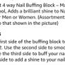 New unused 4 sided nail smoothing & buffing block Image 5