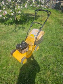 petrol lawnmower