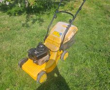 petrol lawnmower
