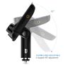 FM Transmitter, Bluetooth FM Transmitter Radio Adapter Car Kit with 5V 2.1A USB Car Charger MP3 Player Support TF Card USB Flash Drive, Aux Output and Input - Black Image 2