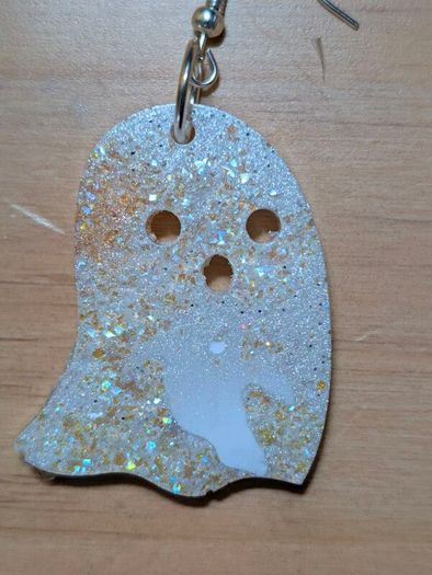 Handmade Halloween Ghost Earrings