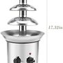 Chocolate Fountain 4 Tier Chocolate Fountain Machine Chocolate Fountain Fondue Set Electric Electric Chocolate Melting Machine Fondue Maker Fountain UK Plug 220V Image 3