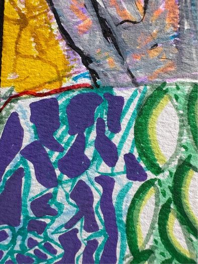 Original Art Figurative Bearded Guy Beard Pop Art