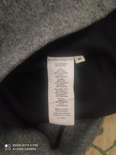 Designer wool skirt by Malene Birger