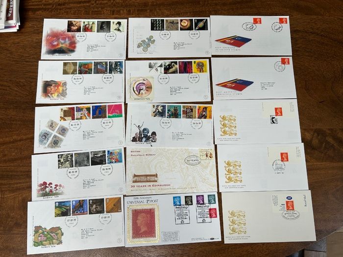 Stamp Collection Bundle GB Britain 1990-1999 MNH / FDC and more