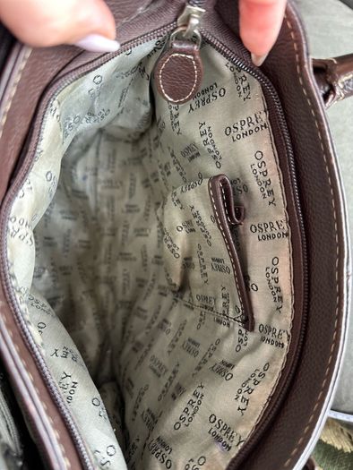 Vintage Osprey London Leather Bag
