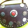Hand bag /shoulder bag leather bag Leather buckle shoulder strap  Moroccan hand stitched vintage genuine leather bag purse genuine  vintage item great gift present  girls/ladies Image 5