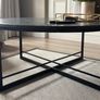 Black marble coffee table Image 4