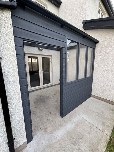 building pergola ,extension, side entry
