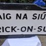Original 38" Carrick-On-Suir Cast Double Sided Road Sign Image 5