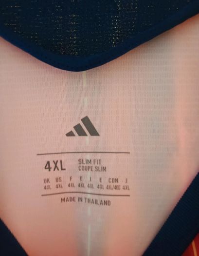 Spain 2026 Home Jersey. Asian Size 4XL- Similar to EU - XXL. Slim Fit - Width:59cm, Length:75cm. New With Tags. Open to Offers.