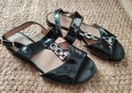 Sioux Black Sandals   Size 5