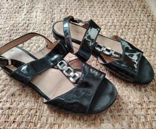 Sioux Black Sandals   Size 5