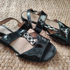Sioux Black Sandals   Size 5