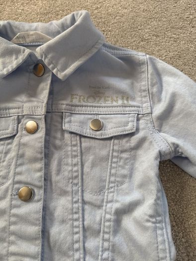 Frozen denim jacket girl size 2-3 years