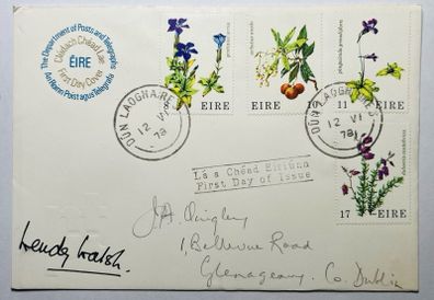 Ireland 1978 FLOWERS Fauna & Flora FDC Envelope 4 x EIRE Irish Stamps Full Set