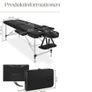 2-Zone Massage Table, Folding, Height Adjustable, Aluminium Massage Image 2
