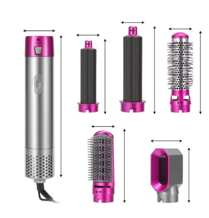 BRAND NEW 5 In 1 Hair Dryer Heat Comb Automatic Curling Iron Professional Hair Styler Straighteners Blow Dryer Styling Tool Curling Irons