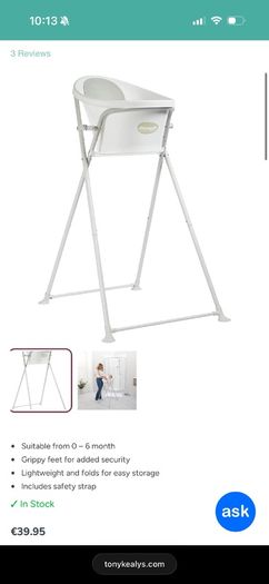 shnuggle baby bath & folding stand bundle