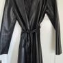 Ladies Black Faux Leather Coat New. Size 12/14 Image 2