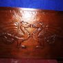 Large Hand Carved Wooden Plaque Image 2